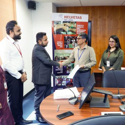 Tri Party Agreement signed with Helvitas for PVE projects in Sri Lanka - 11.12.2024